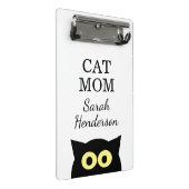 Personalisiertes Katzenmutter-Clipboad mit süßer K Mini Klemmbrett (Schrägansicht)