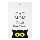 Personalisiertes Katzenmutter-Clipboad mit süßer K Mini Klemmbrett (Rückseite)