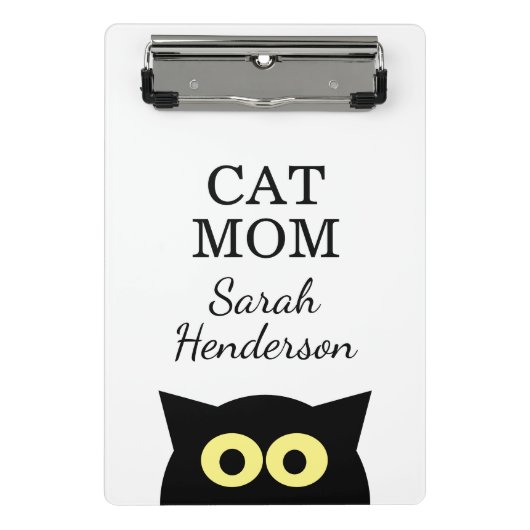 Personalisiertes Katzenmutter-Clipboad mit süßer K Mini Klemmbrett (Vorderseite)
