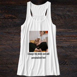Personalisiertes Katzenmutter-Familienhaustier-Fot Tank Top