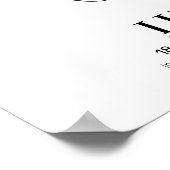 Personalisiertes Katzenposter Poster (Ecke)