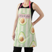 Personalisiertes Kawaii Avocado-Muster Schürze (InSitu)
