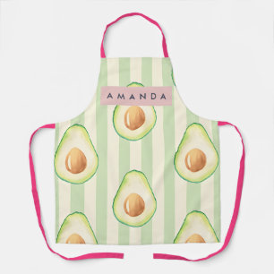 Personalisiertes Kawaii Avocado-Muster Schürze