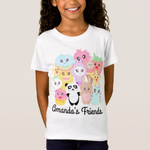 Personalisiertes Kawaii Gekritzel T-Shirt