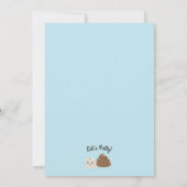 Personalisiertes Kawaii Kack & TP (Toilettenpapier Einladung (Rückseite)