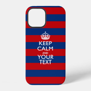Personalisiertes KEEP CALM AND Dein Text auf Strei iPhone 12 Hülle