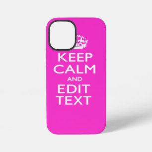 Personalisiertes KEEP CALM AND Dein Text Lebendige iPhone Hülle