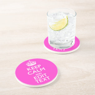 Personalisiertes KEEP CALM AND Dein Text Lebendige Untersetzer