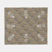 Personalisiertes Keep Calm And Your Text Popcorn Fleecedecke (Vorderseite (Horizontal))