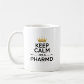 Personalisiertes Keep Calm Ich bin ein PharmD Kaffeetasse (Links)