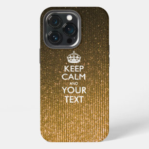 Personalisiertes KEEP CALM UND Ihr Text iPhone 13 Pro Hülle