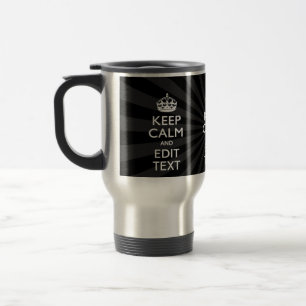 Personalisiertes KEEP CALM und Ihr Text Kreativ Reisebecher