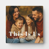 Personalisiertes Keepake Family Foto Das sind wir Fotoplatte (Vorderseite)