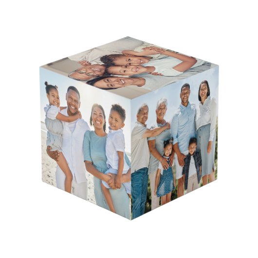 Personalisiertes Keepake-Foto Würfel (Rückseite Schrägansicht)