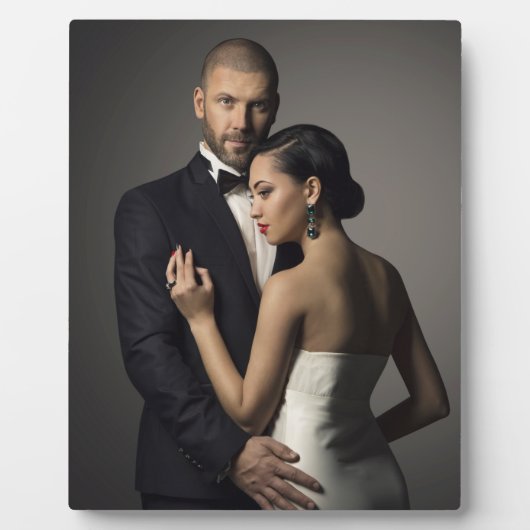 Personalisiertes Keepake-Hochzeit oder Verlobung-F Fotoplatte (Vorderseite)