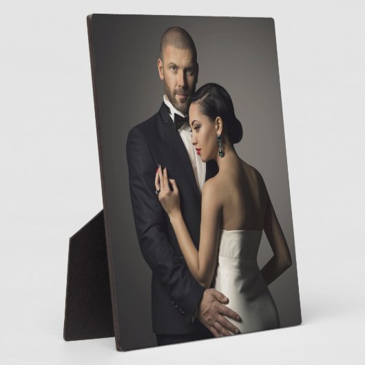 Personalisiertes Keepake-Hochzeit oder Verlobung-F Fotoplatte (Seite)