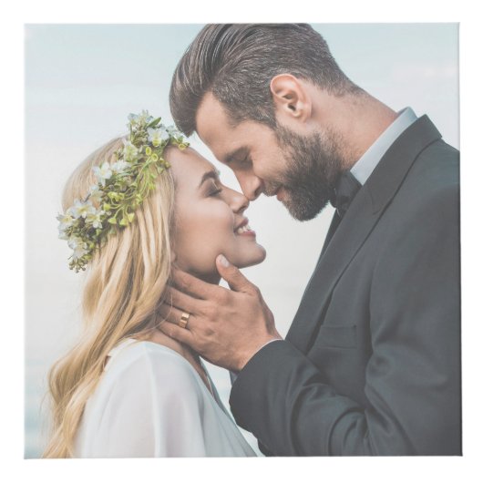 Personalisiertes Keepake-Neugezogenes Couple-Foto Würfel (Vorderseite)