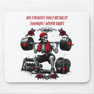 Personalisiertes Keine Ausreden Nur Ergebnisse Mousepad