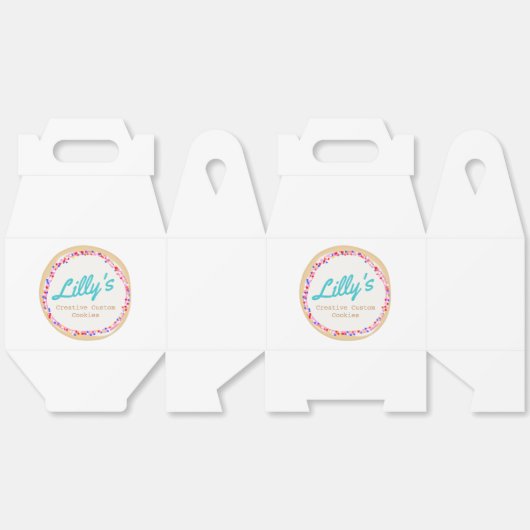 Personalisiertes Keks aus der Bäckerei Geschenkschachtel (Ungeklappt)