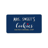 Personalisiertes Keks- oder Backetikett mit Herz Adressaufkleber (Vorne)