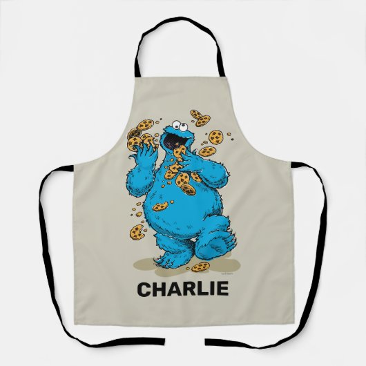 Personalisiertes Keksmonster Crazy Cookies Schürze (Vorderseite)