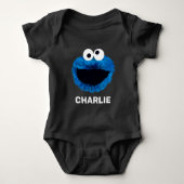 Personalisiertes Keksmonster | Trend Wasserfarbe Baby Strampler (Vorderseite)