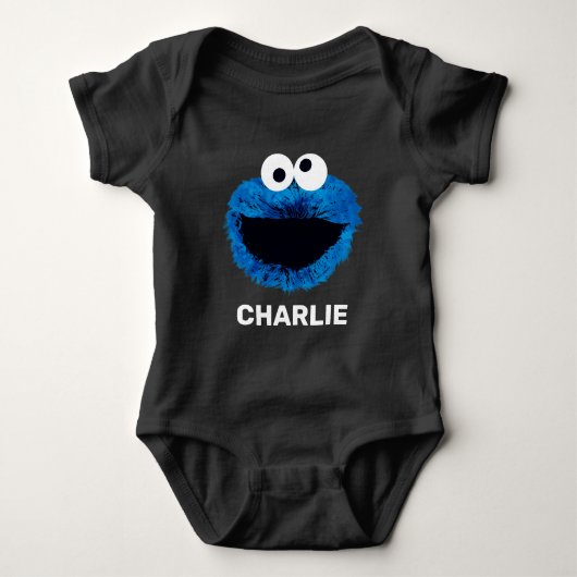 Personalisiertes Keksmonster | Trend Wasserfarbe Baby Strampler (Vorderseite)