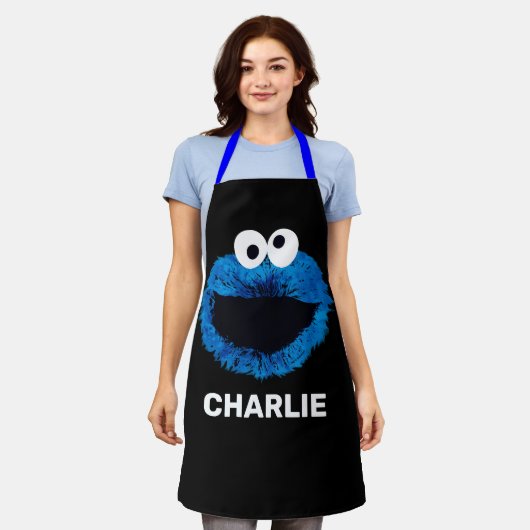 Personalisiertes Keksmonster | Trend Wasserfarbe Schürze (Getragen)