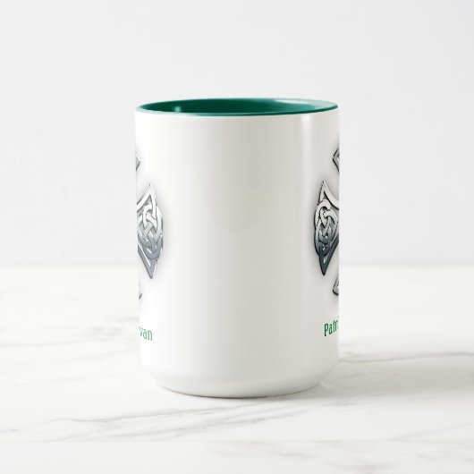 Personalisiertes keltisches Kreuz Tasse (Zentrum)