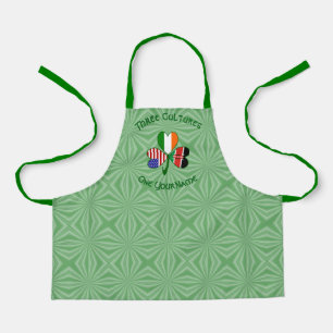 Personalisiertes Kenia Irland USA Shamrock Schürze
