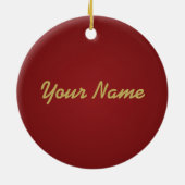 Personalisiertes Keramikornament (Hinten)