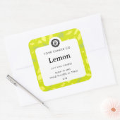 Personalisiertes Kerzenetikett - individuell anpas Quadratischer Aufkleber (Umschlag)