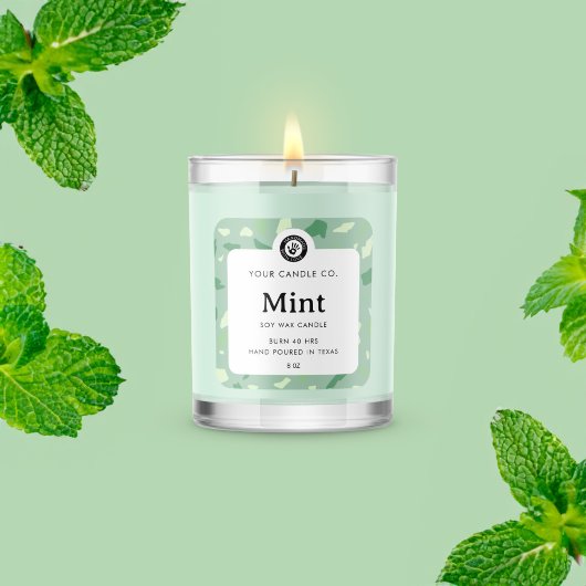 Personalisiertes Kerzenetikett - individuell anpas Quadratischer Aufkleber