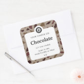 Personalisiertes Kerzenetikett - individuell anpas Quadratischer Aufkleber (Umschlag)