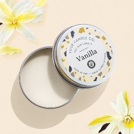 Personalisiertes Kerzenetikett - individuell anpas Runder Aufkleber