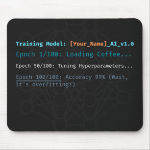 Personalisiertes KI-Modell-Training-Entwickler-Mau Mousepad