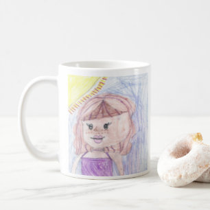 Personalisiertes Kid's Art Foto dazu Kaffeetasse