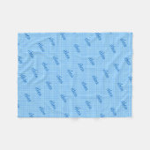 Personalisiertes Kid's Blanket in hellblau Fleecedecke (Vorderseite (Horizontal))