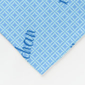 Personalisiertes Kid's Blanket in hellblau Fleecedecke (Ecke)
