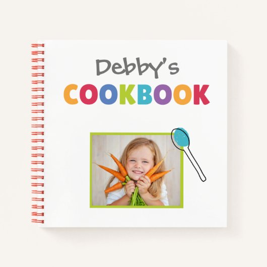 Personalisiertes Kids-Memory-Cookbook (Foto hinzuf Notizblock (Vorderseite)