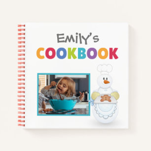 Personalisiertes Kids-Memory-Cookbook (Foto hinzuf Notizblock
