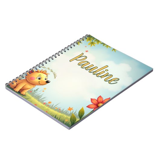 personalisiertes Kids-Spiralnotebook Notizblock (Linke Seite)