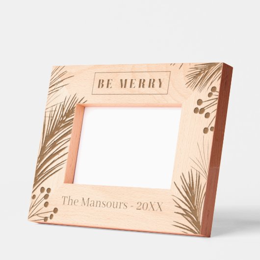 Personalisiertes Kiefernholz Geätzte Rahmen (Links)