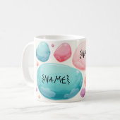 Personalisiertes Kieseldesign Kaffeetasse (Vorderseite Links)