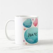 Personalisiertes Kieseldesign Kaffeetasse (Links)