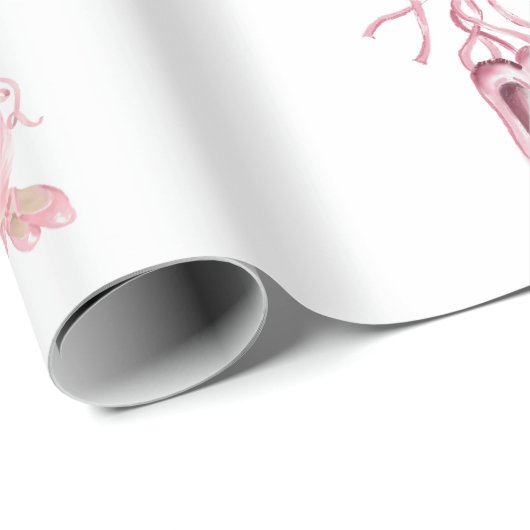 Personalisiertes Kind Ballerina Einfahrt Bunny Geschenkpapier (Rolleneckpunkt)