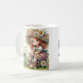 Personalisiertes Kind des Gottesmädchens Kaffeetasse (Vorderseite Links)