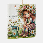 Personalisiertes Kind des Gottesmädchens Keramikornament (Rechts)