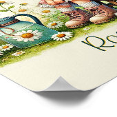 Personalisiertes Kind des Gottesmädchens Poster (Ecke)