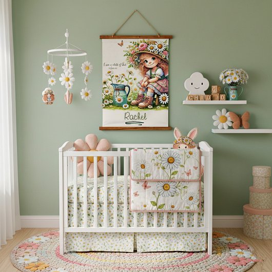 Personalisiertes Kind des Gottesmädchens Wandteppich Mit Holzrahmen